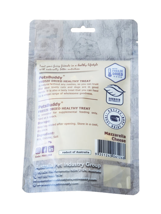 PetsBuddy® Freeze Dried Mozzarella Cheese Cubes 60g
